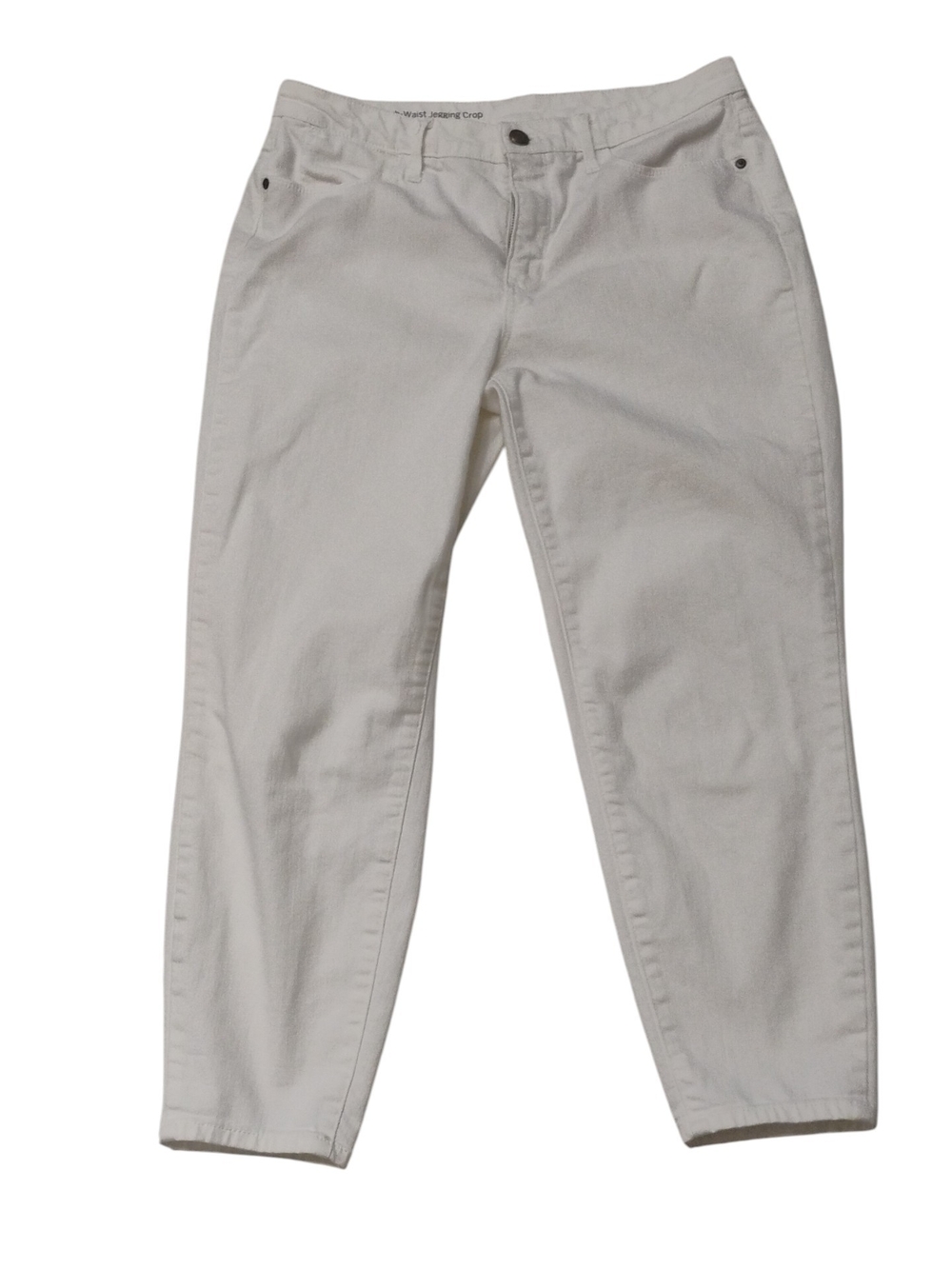 Talbots White High-Waist Jegging Jeans Crop Size 8